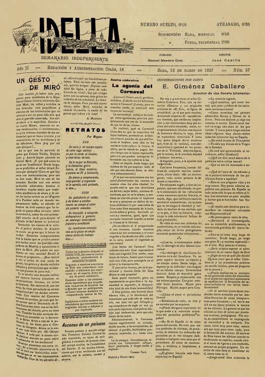IDELLA Nº57 AÑO 1926