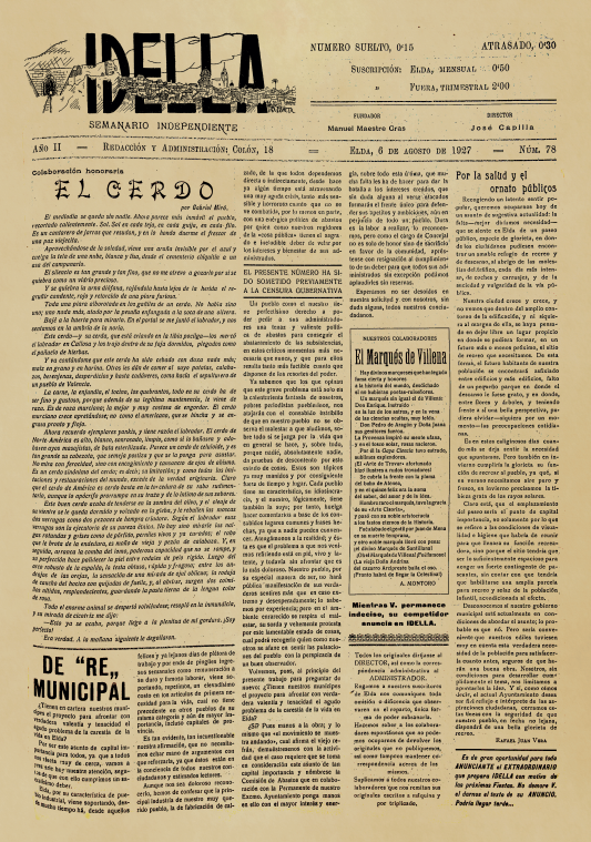 IDELLA Nº78 AÑO 1926