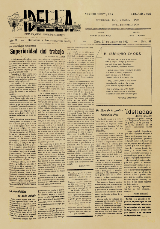IDELLA Nº81 AÑO 1926