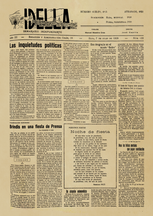IDELLA Nº122 AÑO 1926