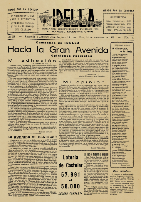 IDELLA Nº140 AÑO 1926