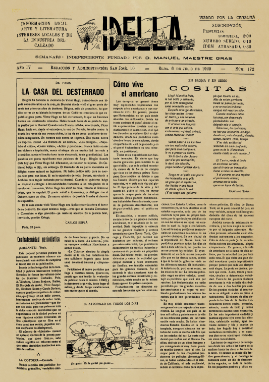 IDELLA Nº172 AÑO 1926