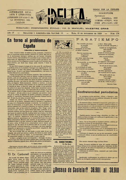 IDELLA Nº178 AÑO 1926