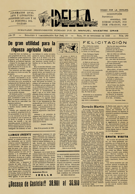 IDELLA Nº180 AÑO 1926