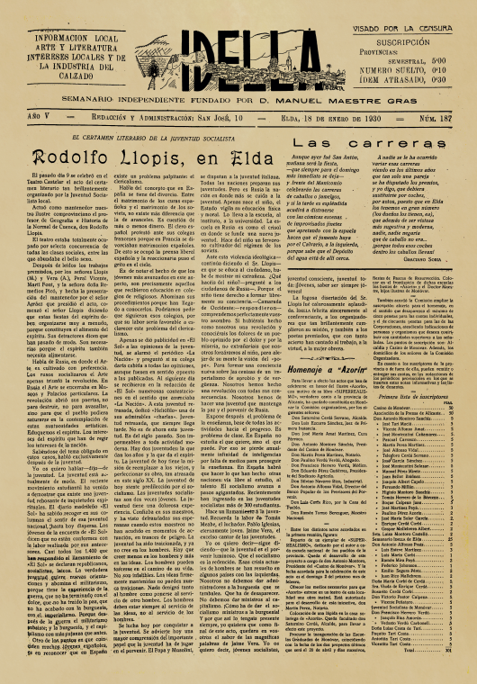 IDELLA Nº187 AÑO 1926