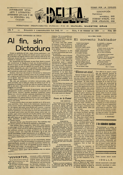 IDELLA Nº190 AÑO 1926