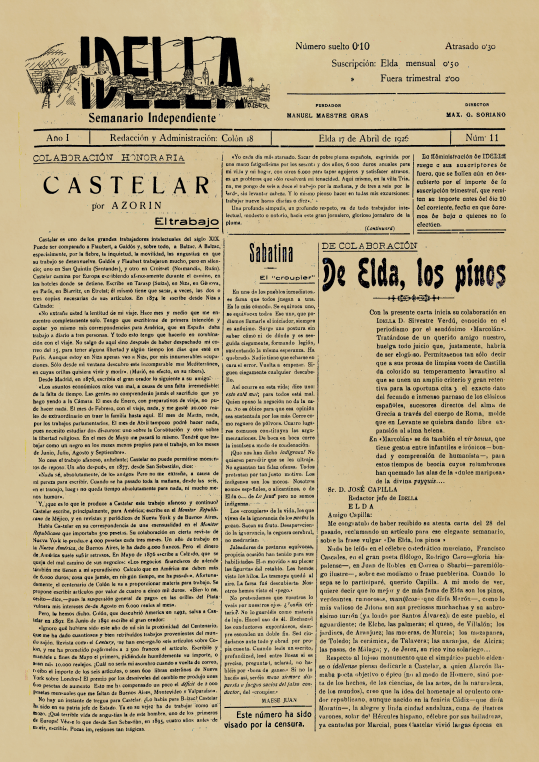 IDELLA  Nº11 AÑO 1926