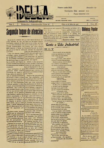IDELLA Nº23 AÑO 1926