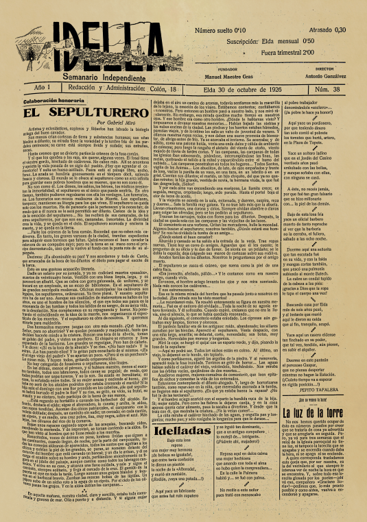 IDELLA Nº38 AÑO 1926