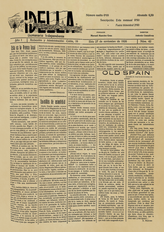 IDELLA Nº42 AÑO 1926